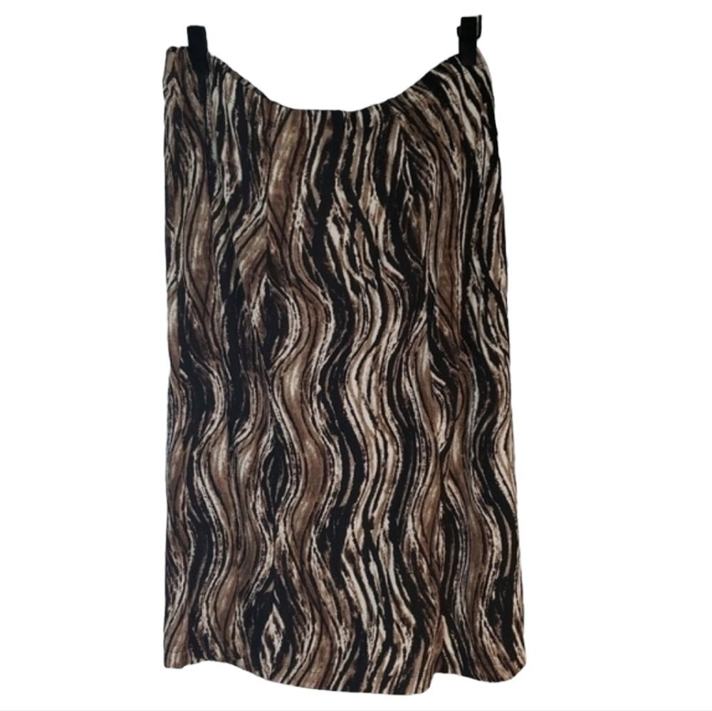 Easywear by Chico's Paleo Striped Flawless Maxi Skirt Size 3 (xl)